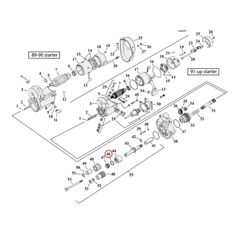 EASTERN RETAINING RING SHAFT STARTER 926177