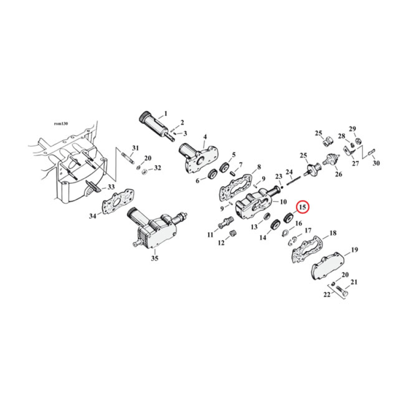 RETURN GEAR, IDLE. OIL PUMP 926317