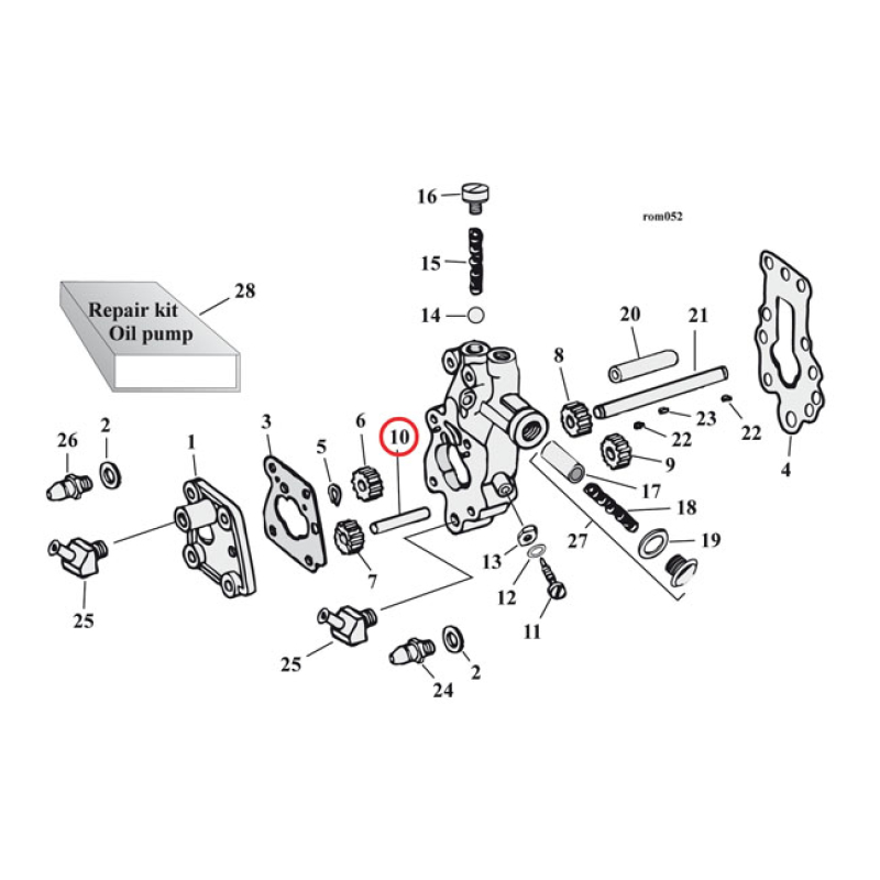 EASTERN IDLER SHAFT, OIL PUMP 926327