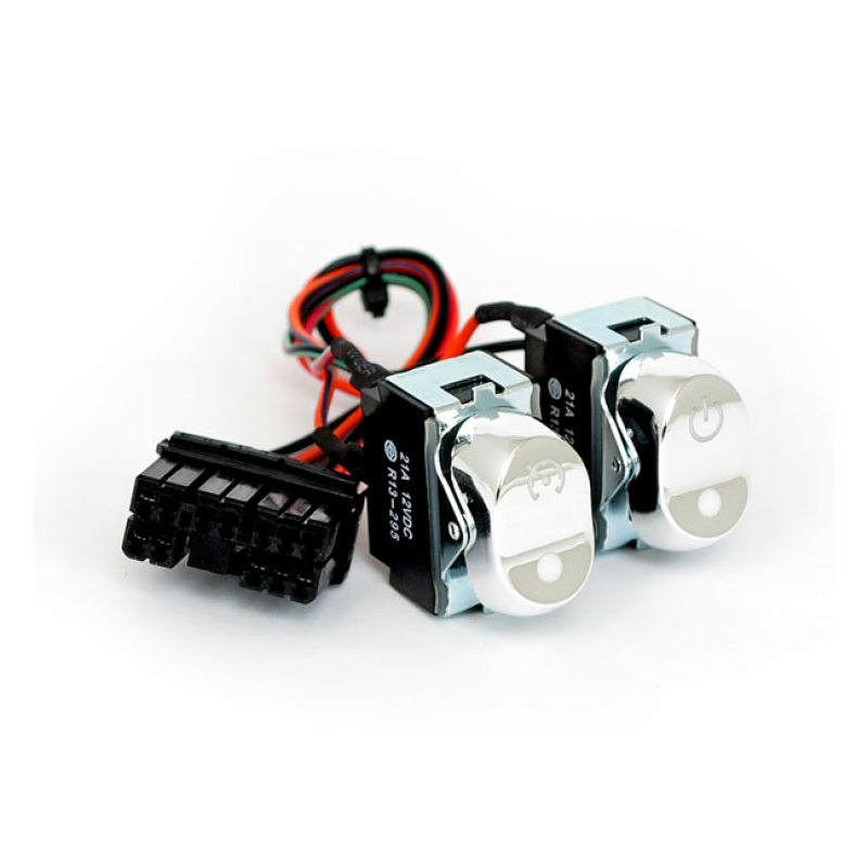ROCKER SWITCH KIT, INNER FAIRING. CRUISE/ACC. CHROME WITH 'CRUISE CONT 926351