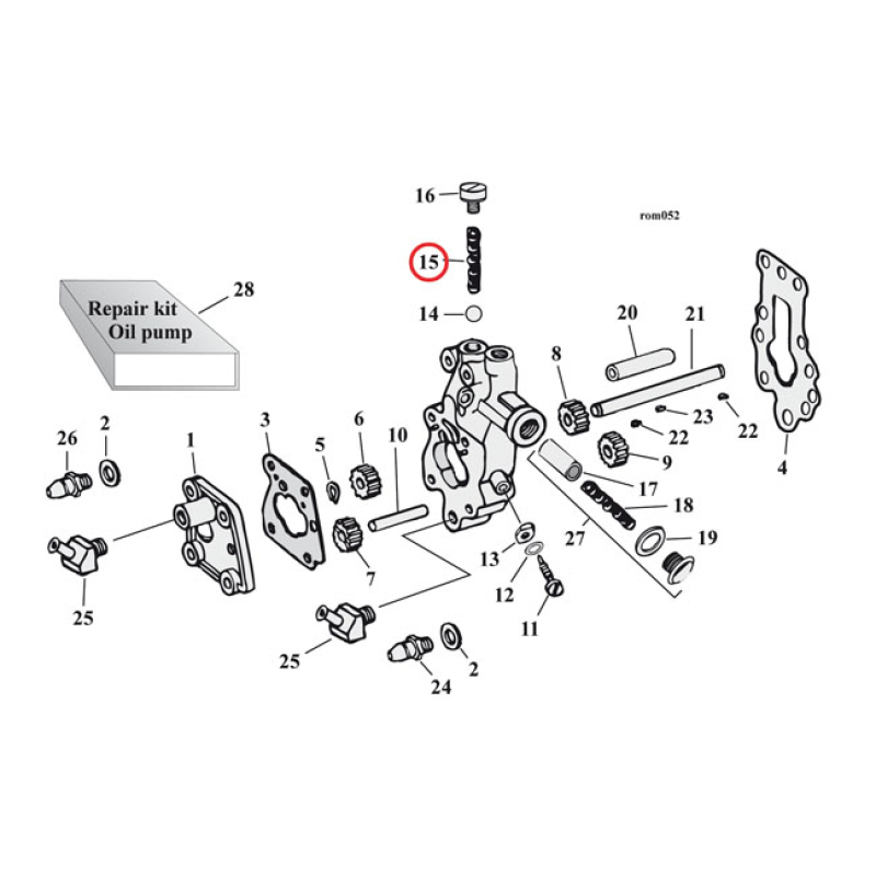 SPRING, OIL PUMP CHECK VALVE 926363