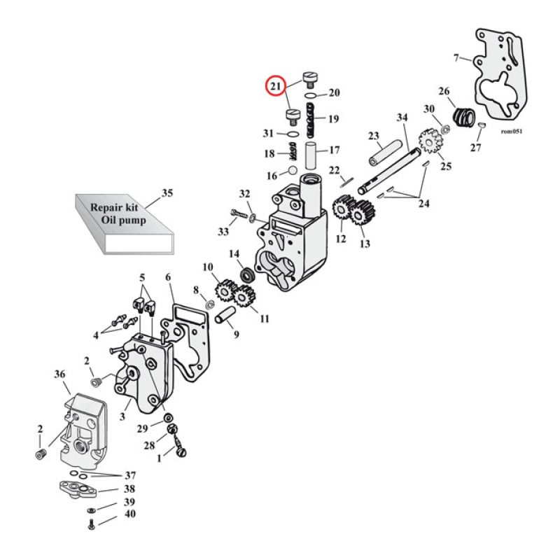 OIL PUMP & CRANKCASE PLUG SET, ALLEN 927029