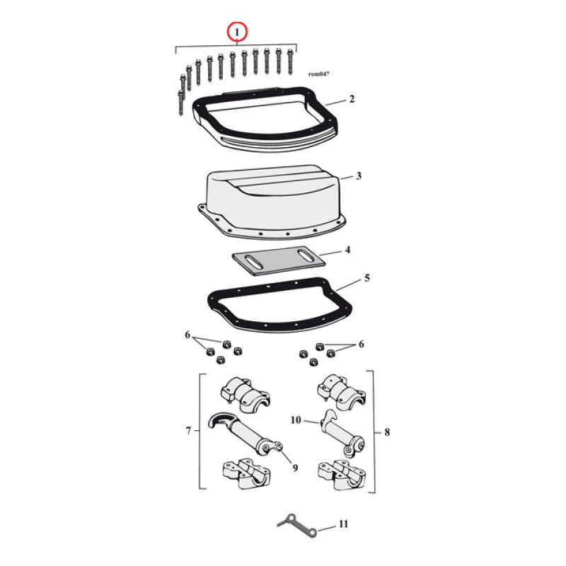 GW, PANHEAD ROCKER COVER SCREW KIT. STAINLESS ALLEN. SHORT 927702