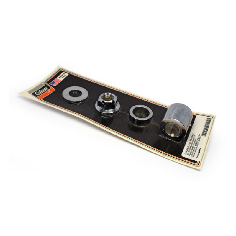 COLONY AXLE SPACER KIT REAR, SMOOTH CHROME 929607