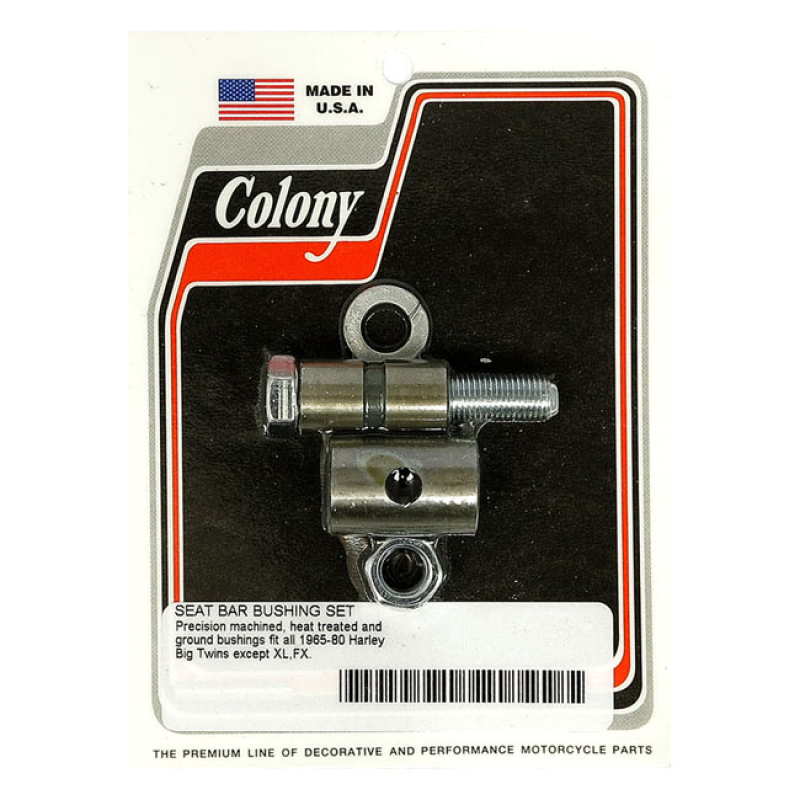 COLONY, T-BAR BUSHING KIT. ZINC WITH ZINC PLATED HARDWARE. PRECISION M 929663