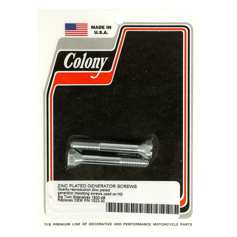 COLONY GENERATOR MOUNT KIT, OEM STYLE ZINC, 1/4-24 THREADED 929720