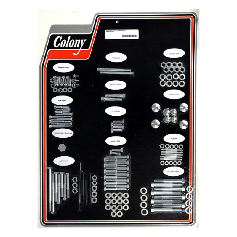 COLONY MOTOR SCREW SET ZINC, OEM STYLE 929796