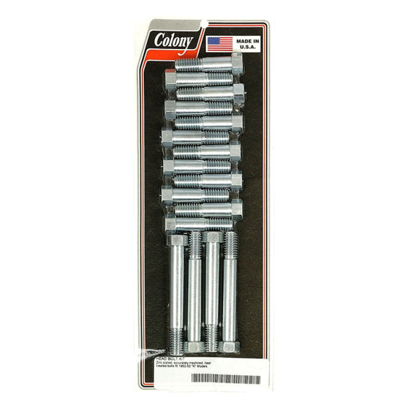 COLONY HEAD BOLT KIT ZINC, OEM STYLE 929816