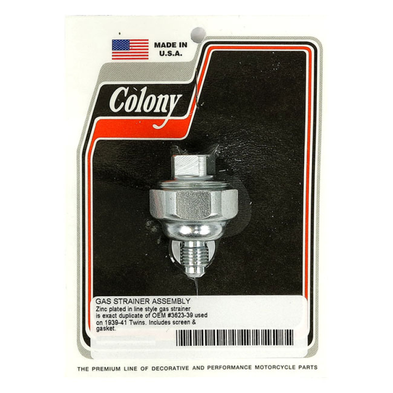 COLONY, GAS STRAINER. ZINC ZINC PLATED.  EXACT DUPLICATE OF THE ORIGIN 929860