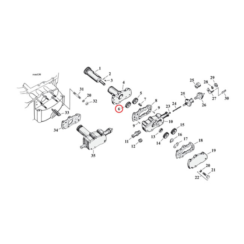 DRIVEN GEAR, FEED. OIL PUMP 929951
