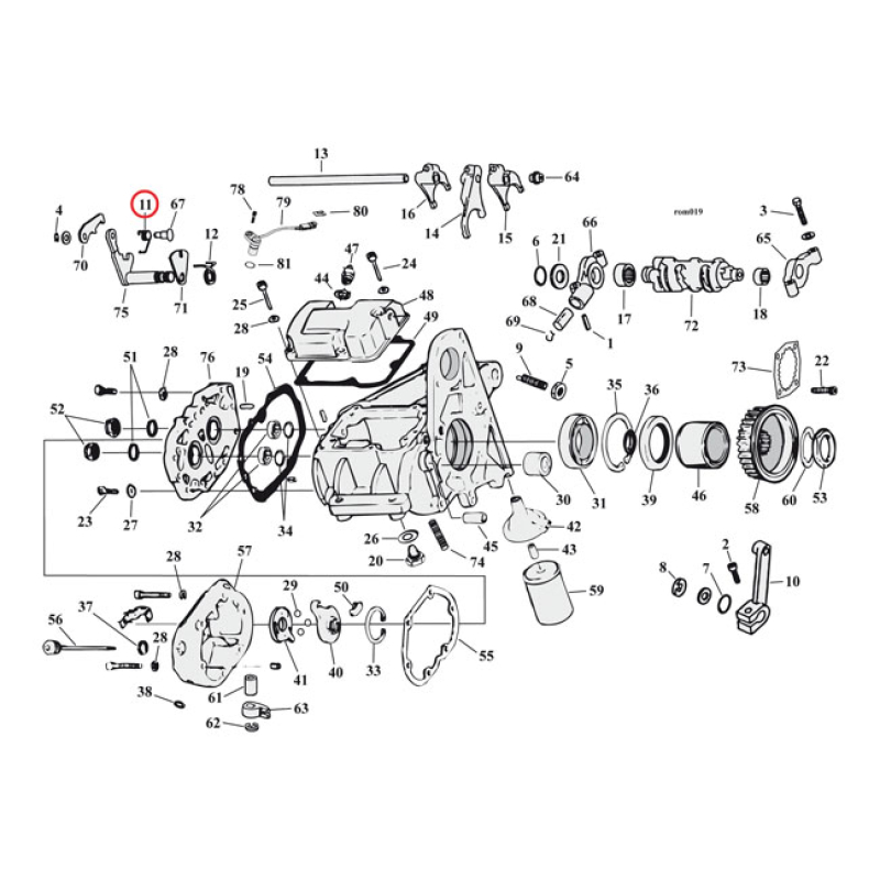 EASTERN SPRING, SHIFTER SHAFT LEVER 930131