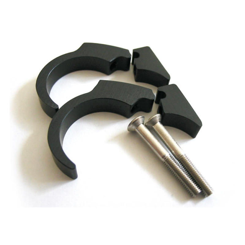 MOTOGADGET, MOTOSCOPE MINI HANDLEBAR CLIP KIT. 1&quot;. BLACK BLACK ANODIZE 930198