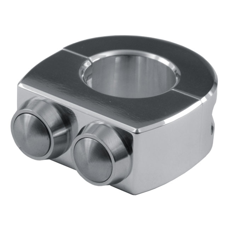 MOTOGADGET MO.SWITCH 2 PUSH BUTTON HOUSING 1&quot; H/B, POLISHED 930227