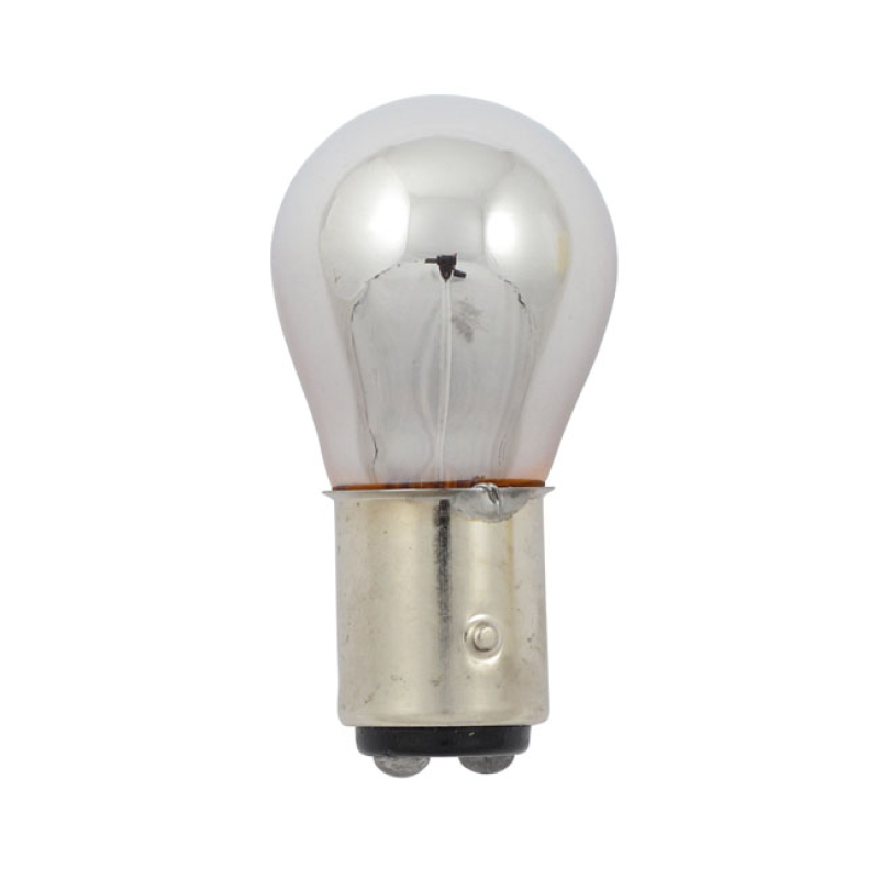 KURYAKYN, LIGHT BULB #1157. 12V 21/5W. AMBER GLASS/CHROME - AMBER LIGH 930711