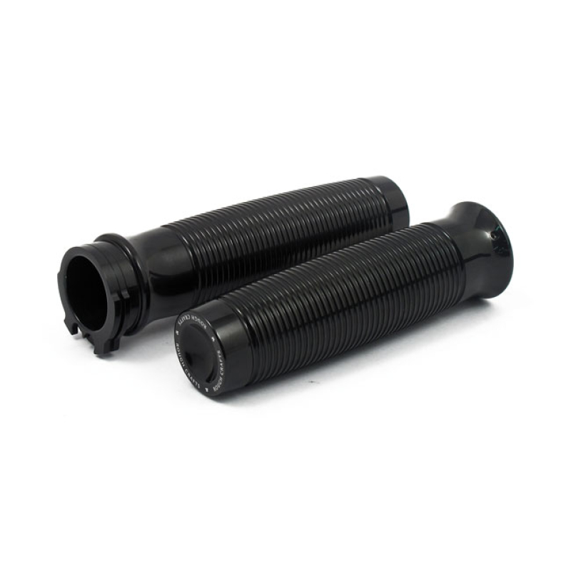 ROUGH CRAFTS, GROOVE GRIPS FOR 1&quot; HANDLEBARS. BLACK 933819