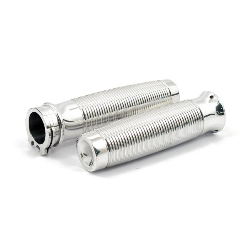 ROUGH CRAFTS, GROOVE GRIPS FOR 1&quot; HANDLEBARS. POLISHED 933820