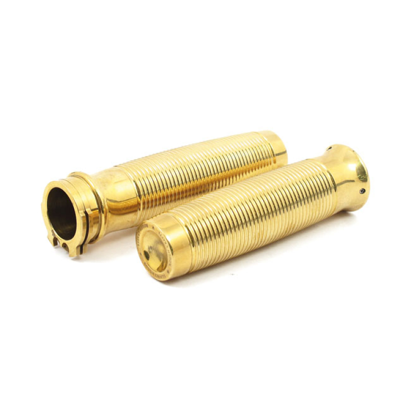 ROUGH CRAFTS, GROOVE GRIPS FOR 1&quot; HANDLEBARS. BRASS 933821