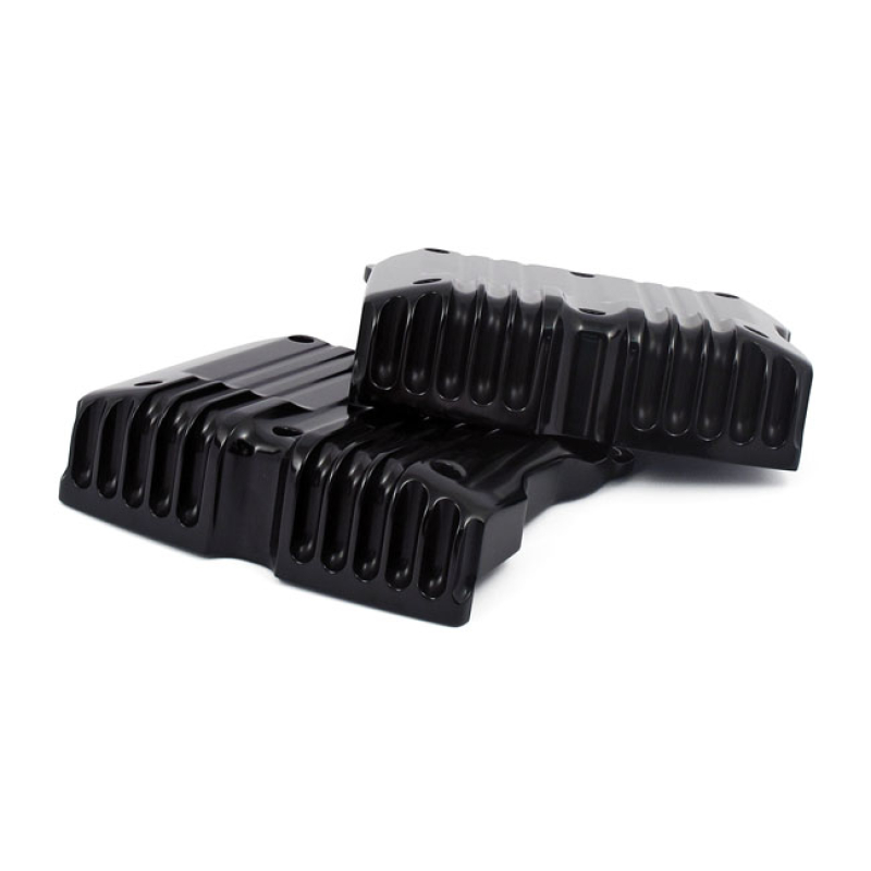 FIN TWIN CAM ROCKER COVERS, BLACK 933830