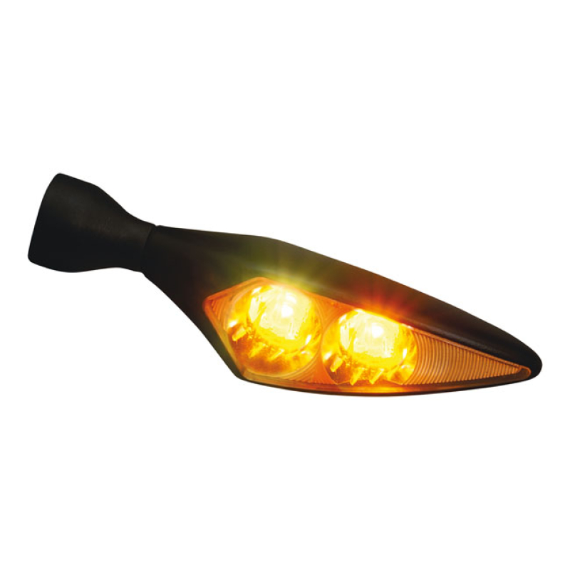KELLERMANN, MICRO RHOMBUS EXTREME TURN SIGNAL. FL/RR BLACK.   FOR FRON 934817