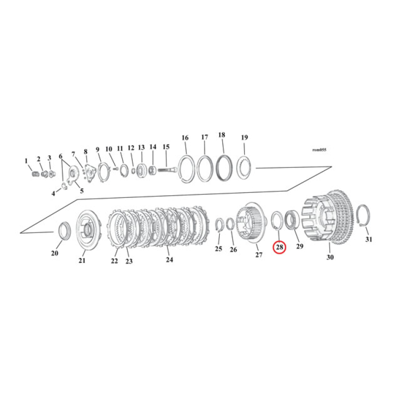 EASTERN RET. RING, CLUTCH HUB 936798