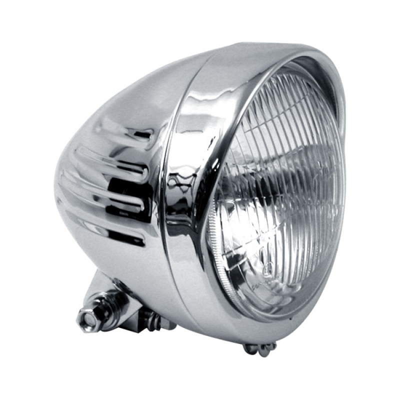 5 3/4&quot; HEADLAMP, RIBBED BULLET VISOR (EC 940041