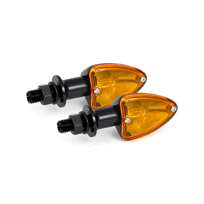 MILANO, HALOGEN TURN SIGNALS. BLACK ALUMINUM HOUSING.   COMES WITH A H 940946
