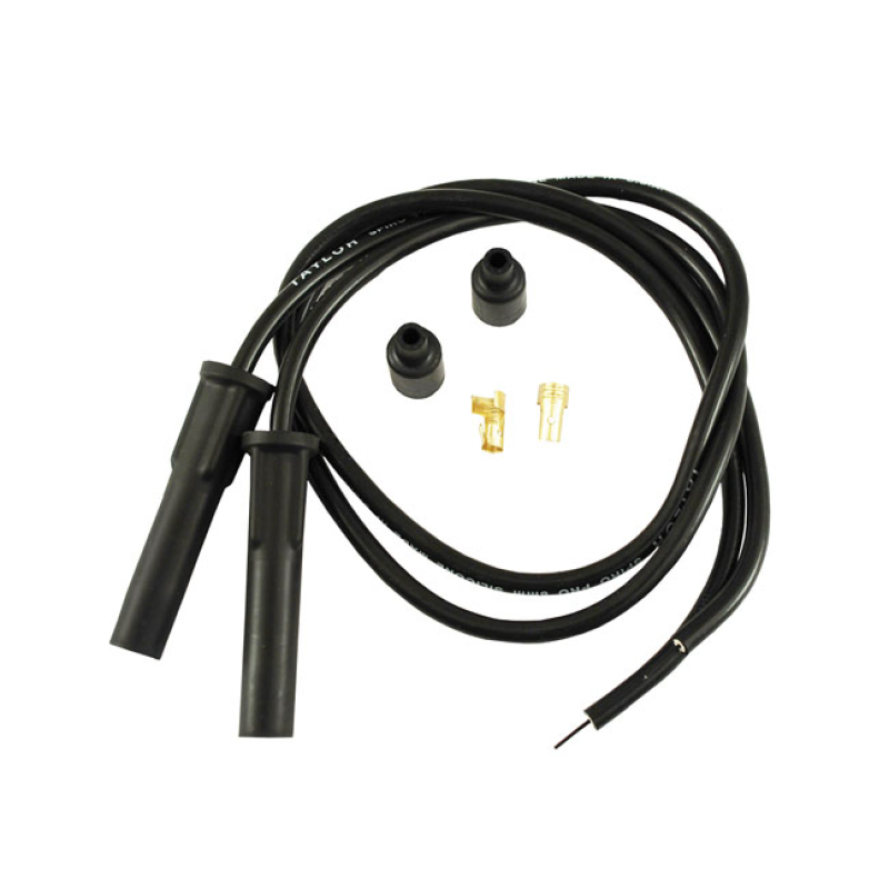 TAYLOR, 8MM PRO COMP UNIV. SPARK PLUG WIRE KIT. BLACK 941246