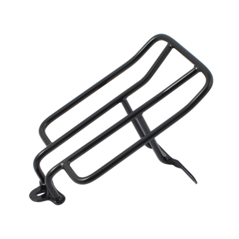 LUGGAGE RACK BLACK. MOUNTS TO MOUNTING HOLES OF LICENSE PLATE BRACKET 942725