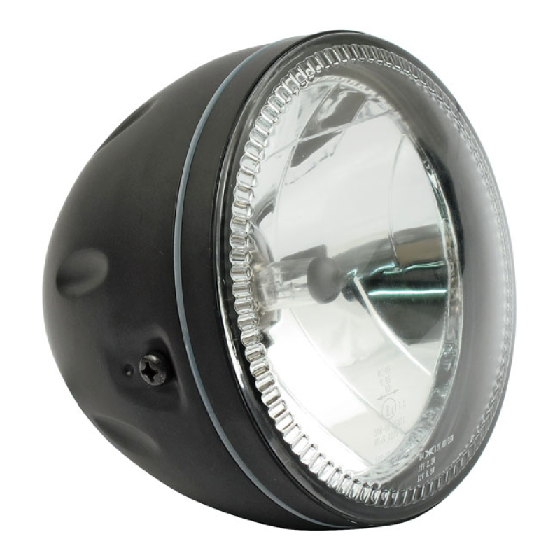 SKYLINE, 5-3/4&quot; H4 HEADLAMP. SIDE MOUNT. BLACK - BLACK   - SIDE MOUNT 943202
