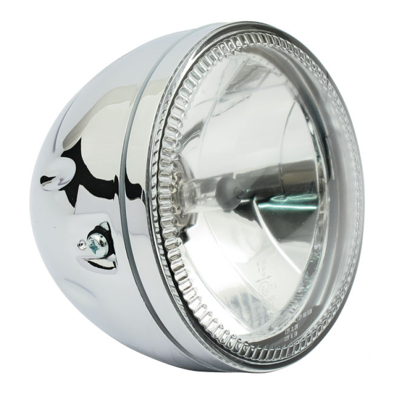 SKYLINE, 5-3/4&quot; H4 HEADLAMP. SIDE MOUNT. CHROME - CHROME   - SIDE MOUN 943203