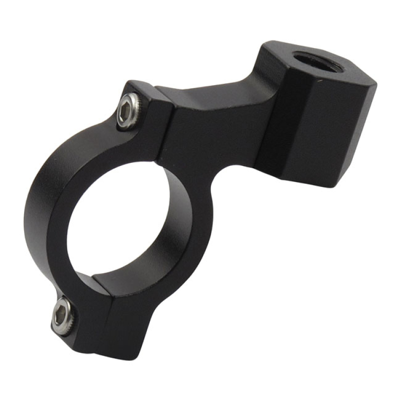 CNC MIRROR CLAMP 10MM THREADED. BLACK 10MM RIGHT HAND THREADED. CLAMPS 943290
