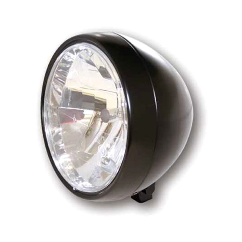 RANDALL, 6-1/2&quot; H4 HEADLAMP. BOTTOM MOUNT. SATIN BLACK - BOTTOM MOUNT 943611