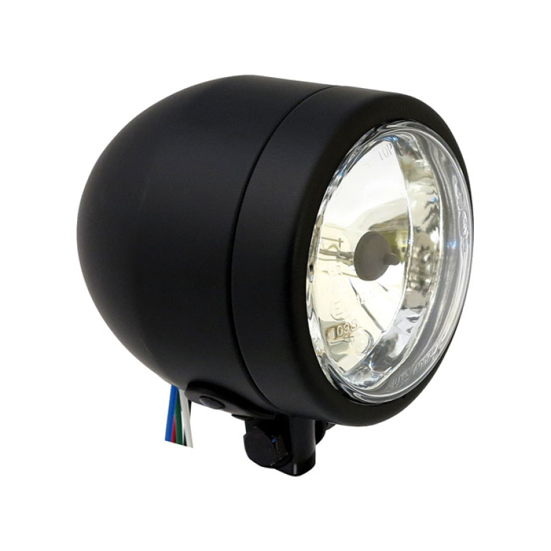 SINGLE 4&quot; H4 POSITION LIGHT. BLACK - BLACK STEEL HOUSING   - BOTTOM MO 943802