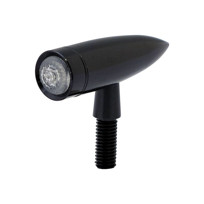 MONO BULLET LED TAILLIGHT. BLACK - CHROME PLATED ALUMINUM BODY  - SING 943828
