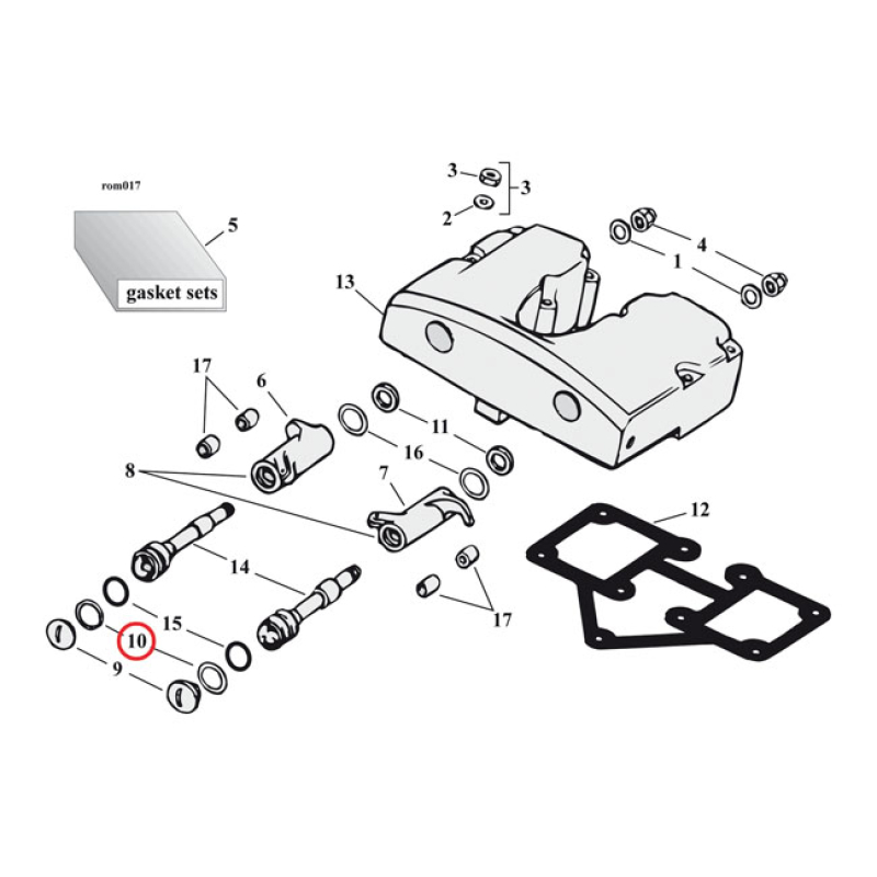 WASHER, ROCKER SHAFT 945073