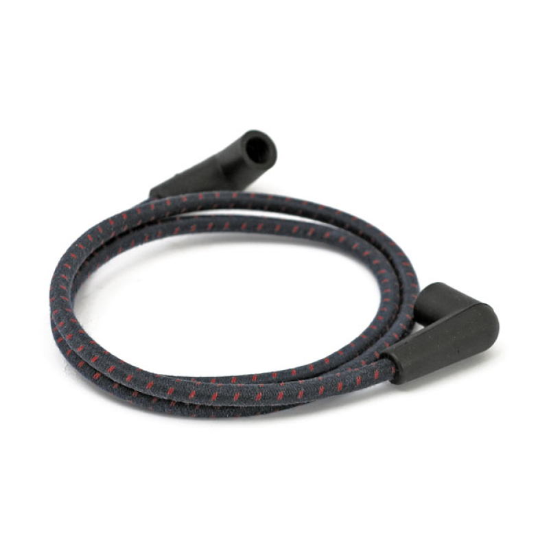 UNIVERSAL 40&quot; SPARK PLUG WIRE SET. COTTON CLOTH, BLUE/RED 946504