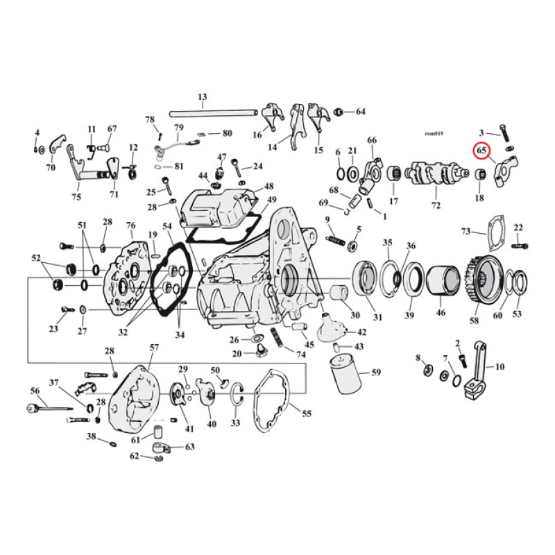 SHIFTER CAM SUPPORT, WITH BEARING. LEFT SIDE OEM STYLE REPLACEMENT. OE 950698