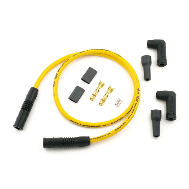 ACCEL, UNIVERSAL 8.8MM SPARK PLUG WIRE SET. YELLOW 951271
