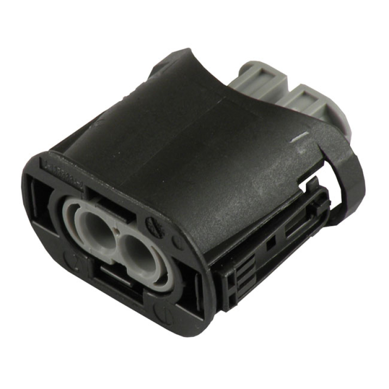 NAMZ, HEADLAMP CONNECTOR, HIGH BEAM. 2-PIN. GRAY FEMALE PLUG. INCLUDES 951396