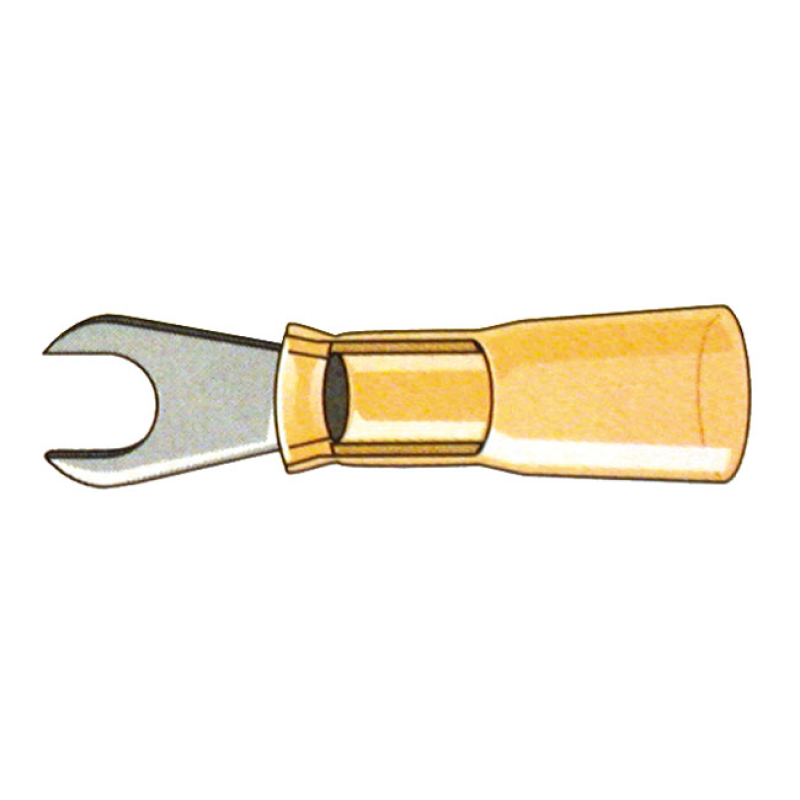 STANDARD CO, SPADE TERMINAL CONNECTORS #10. YELLOW SPADE TERMINAL STUD 951695