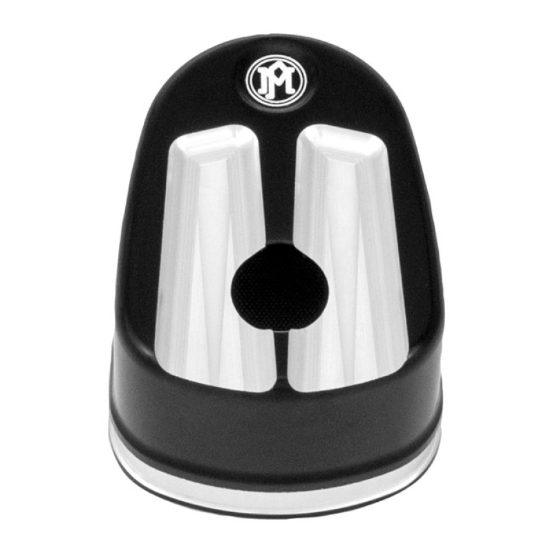 PERFORMANCE MACHINE, IGNITION SWITCH COVER SCALLOP. BLACK CC 953462