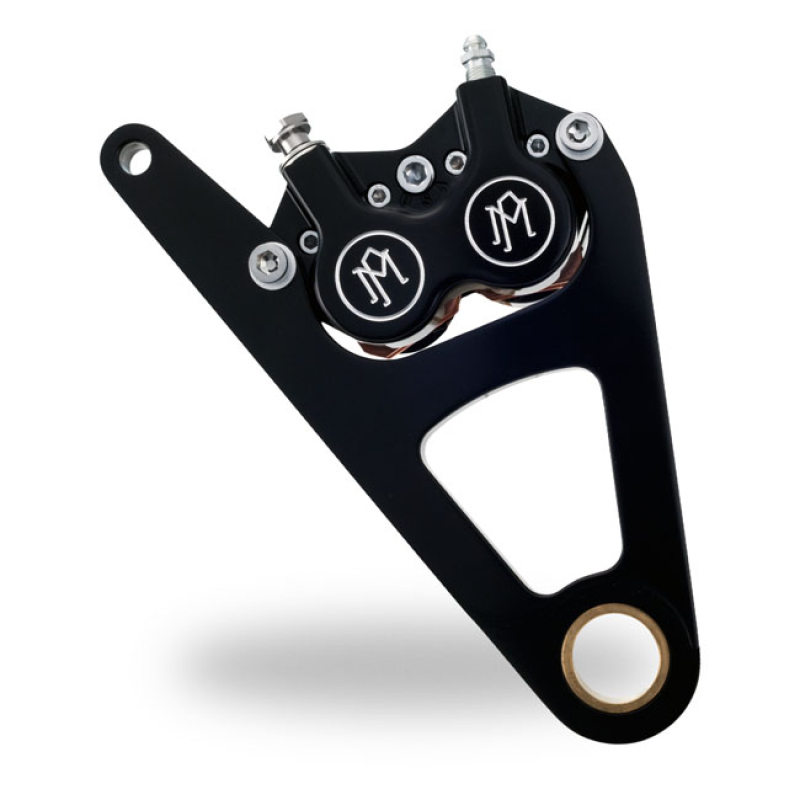PM, RIGHT FRONT 4-P CALIPER BRACKET, 11.5&quot;. BLACK - BLACK ANODIZED   - 953490
