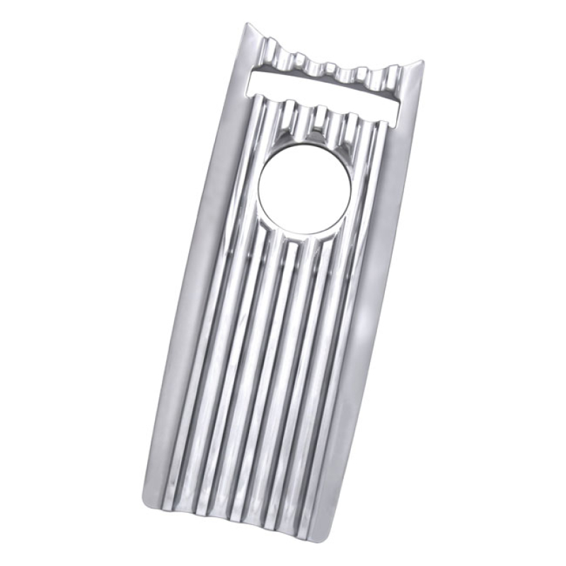 COVINGTONS, DASH PANEL INSERT. FINNED CHROME CNC MACHINED BILLET ALUMI 953795