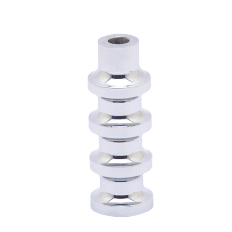 COVINGTONS, FINNED SHIFT/BRAKE PEG. CHROME CHROME PLATED CNC MACHINED 953801