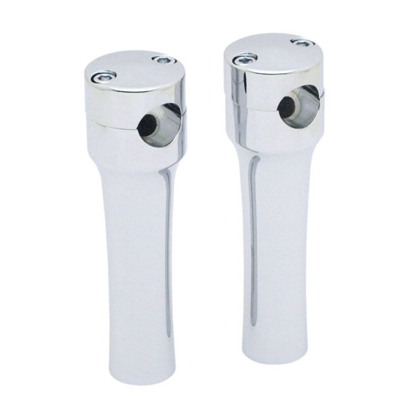 COVINGTONS, RISERS 6&quot; RISE. CHROME BILLET ALUMINUM RISERS WITH A CHROM 953843