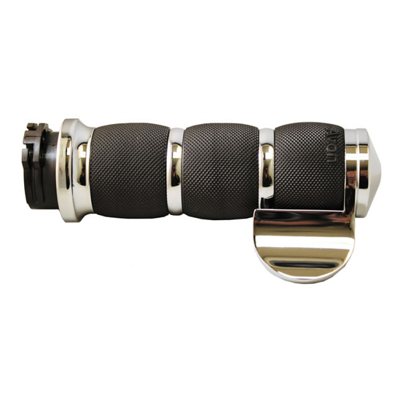 AVON AIR CUSHIONED GRIPS, CHROME WITH 6061 BILLET ALUMINUM END CAPS AN 955981