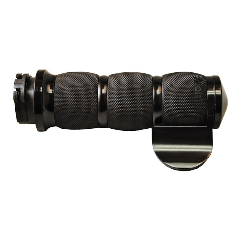 AVON AIR CUSHIONED GRIPS, BLACK ANODIZED WITH 6061 BILLET ALUMINUM END 955983