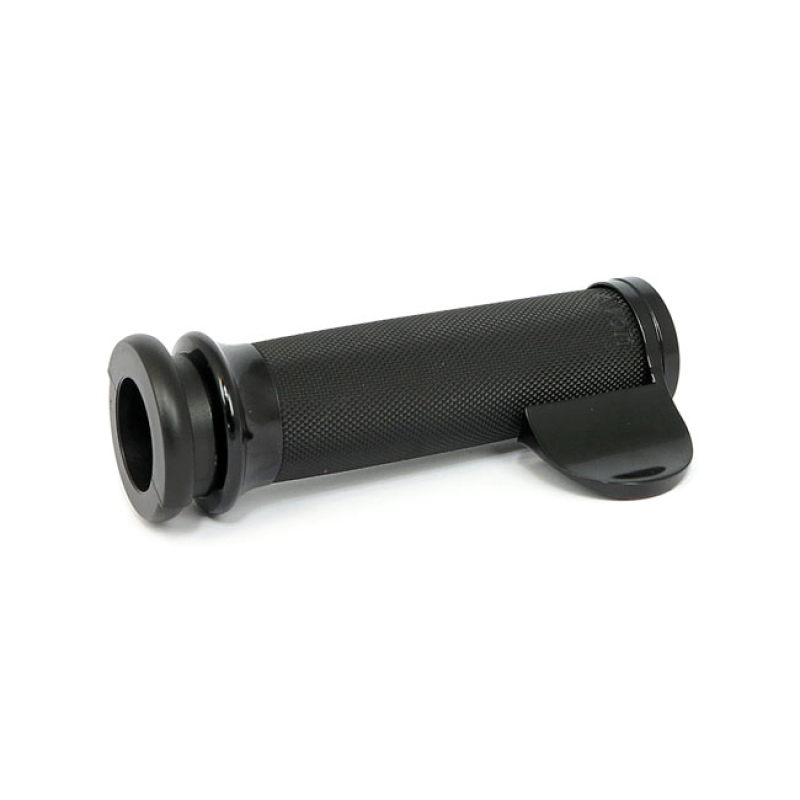 AVON THROTTLE ASSIST END CAP CUSTOM CONTOUR, BLACK ANODIZED USA MANUFA 956151