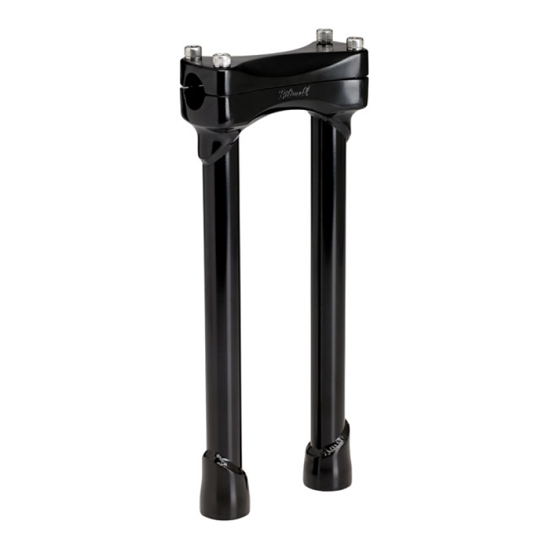 BILTWELL MURDOCK RISERS 12&quot; BLACK BLACK ELECTROPLATED FINISH. THIS COM 956762