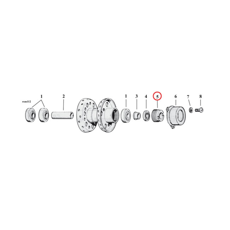 LOCK NUT, WHEEL BEARING LEFT HAND THREAD 957325